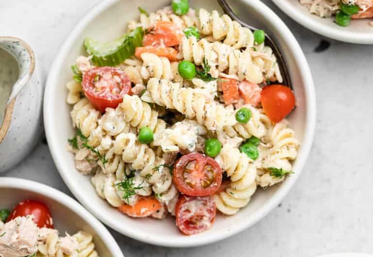 15 Minute Healthy Tuna Pasta Salad