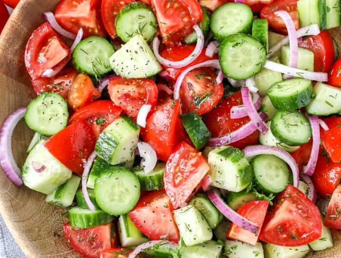 Tomato Cucumber Salad Recipe (10 Minutes, No Cook & Incredibly Refreshing)